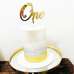 One Cake topper- First birthday/1st Birthday cake topper/Cake Smash/1st Cake Topper/One Topper/First Party Decor/One acrylic cake topper