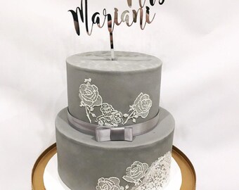 Mr and Mrs Cake Topper -Mr and Mrs Topper/Wedding Cake Topper/Wedding Topper/Personalised Wedding Cake Topper/Customised wedding cake