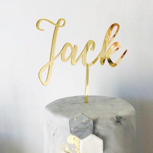 Custom Acrylic Cake Topper/Personalised Cake Topper/Name Topper/Personalised Topper/Name Cake Topper/Birthday Cake Topper/Birthday Topper