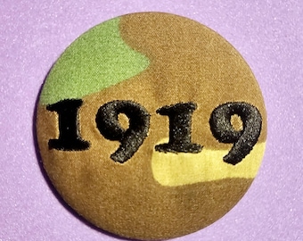 Custom Embroidered Pinback Button
