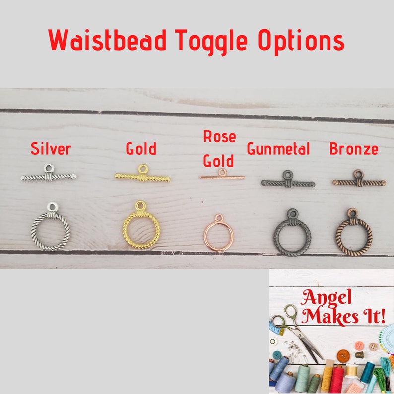 Custom Single Strand Waistbead and AnkletBracelet Set