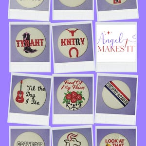 Full Set - CC-Inspired Embroidered Pinback Button