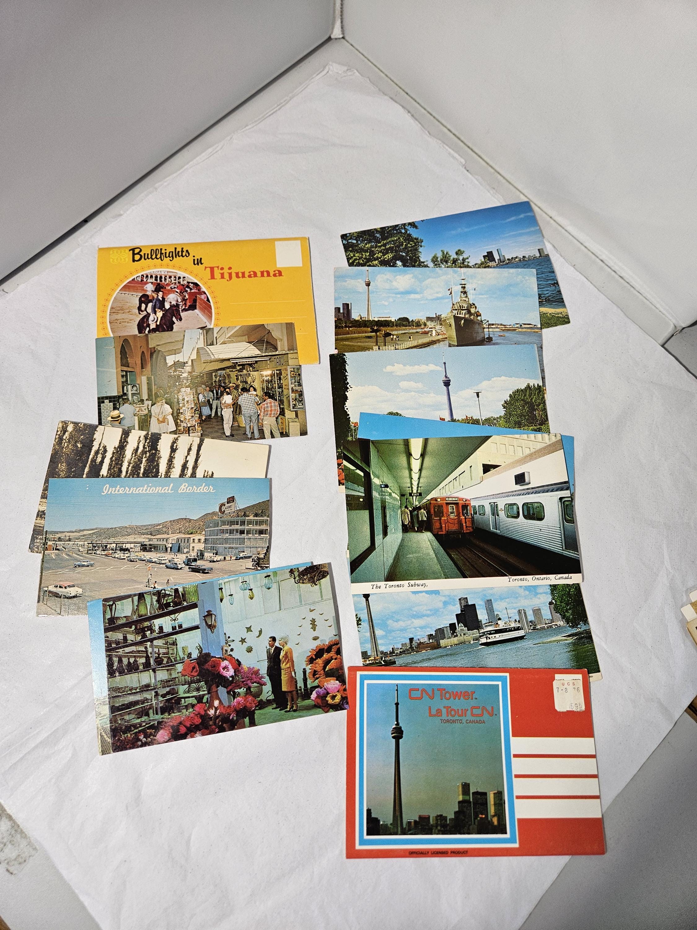 Pc Postcarts Mixed Bundle Lot of 27 Vintage Souvenir Postcards PC Mexico Canada San ...