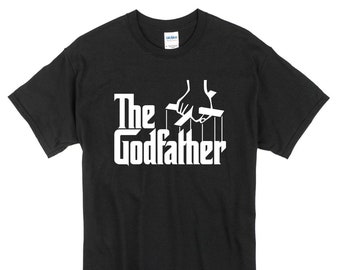 The Godfather T-Shirt black 100% cotton retro mafia classic cult movie logo