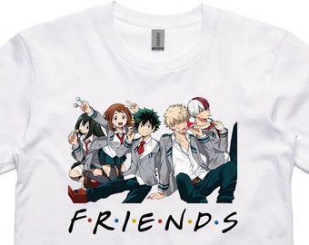 My Hero Academia Friends T-Shirt, My Hero Academia T Shirt, Boku No Hero T-Shirt, Deku Tshirt, Boku T-Shirt, Anime Friends T-Shirt