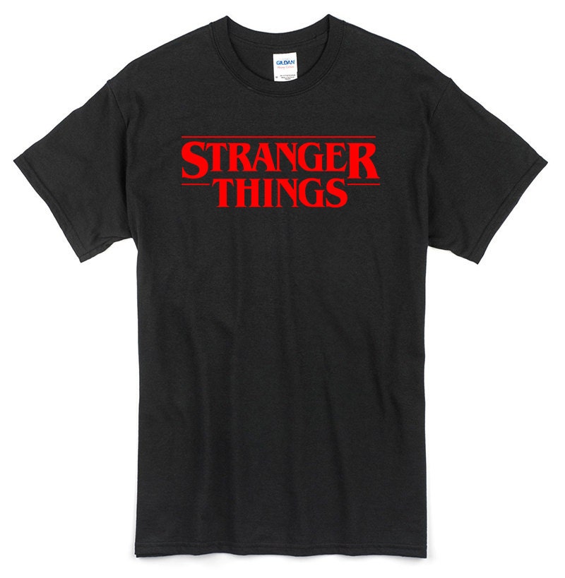 Stranger Things T-shirt Black 100% Cotton - Etsy Australia