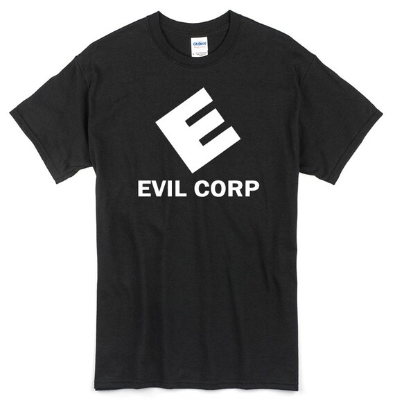 Evil Corp T Shirt Black 100 Cotton Mr Robot E Corp Etsy Evil Corp T Shirt Black 100 Cotton Mr Robot E Corp Etsy