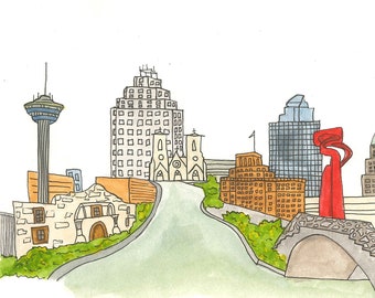 San Antonio Texas Skyline