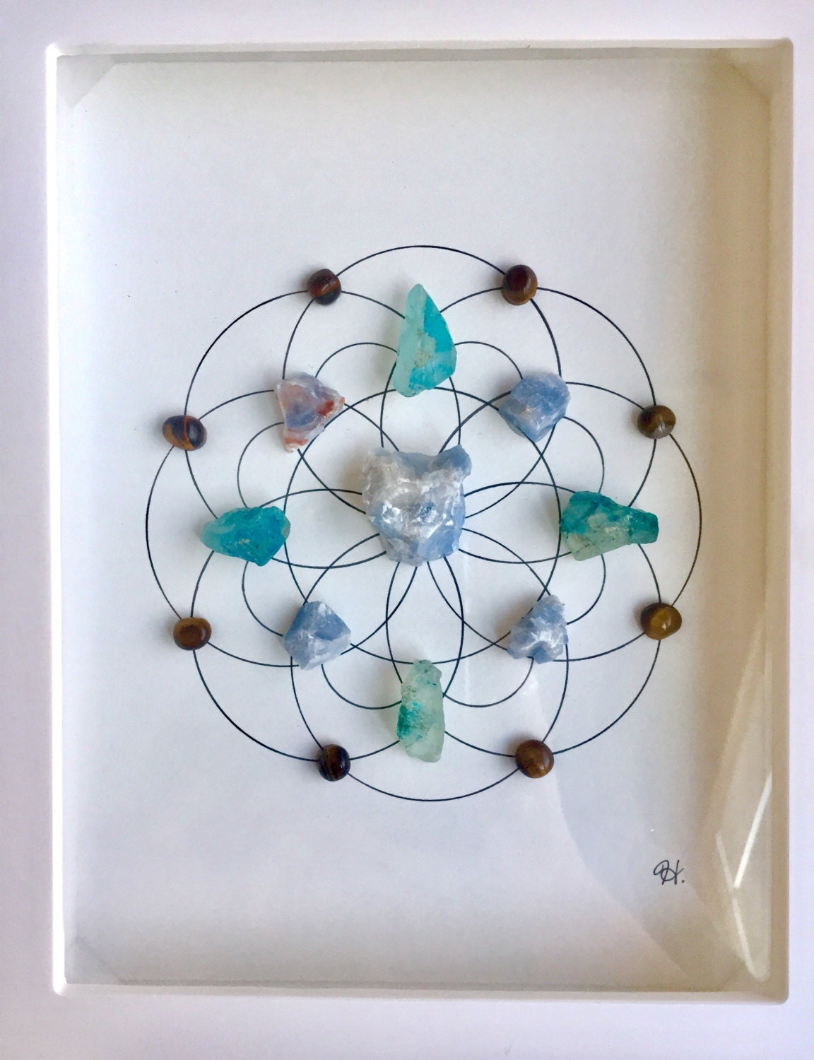 Enlightenment Crystal Art — Conscious Creation Co., Shop Framed Crystal  Grids, Sacred Space Design