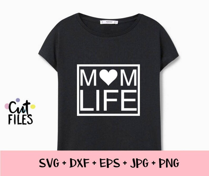 Download Mom life SVG heat transfer momlife cut files iron on | Etsy