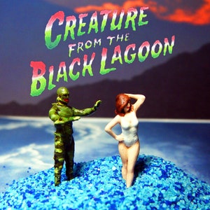 Miniature Creature From The Black Lagoon! HO Scale Mini Monster!