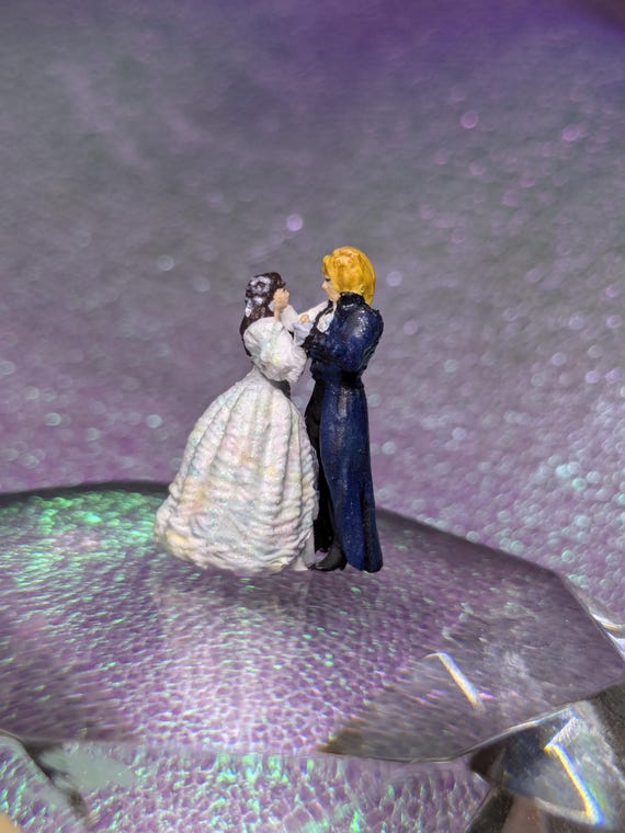 Miniature Labyrinth! Jareth and Sarah. HO Scale, 1/87th size.
