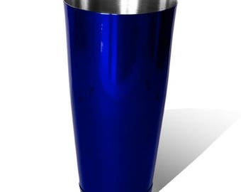 Electric Blue 28oz Weighted Boston Cocktail Shaker Tin