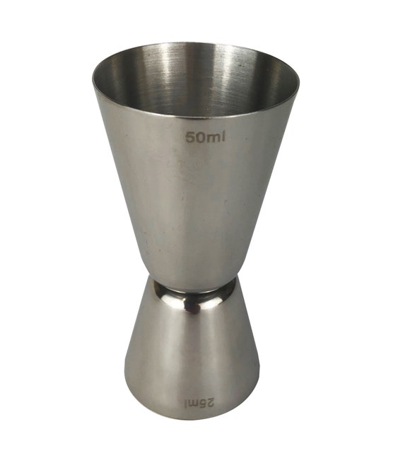 Stainless Steel Jigger Bar Craft Dual Spirit Measure Cup Double