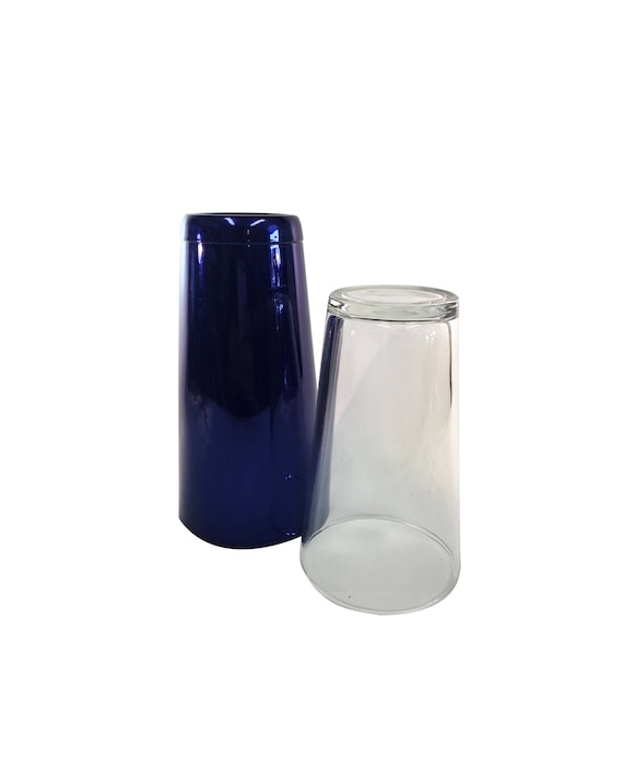 Electric Blue Professional Boston Cocktail Shaker 28oz Tin and