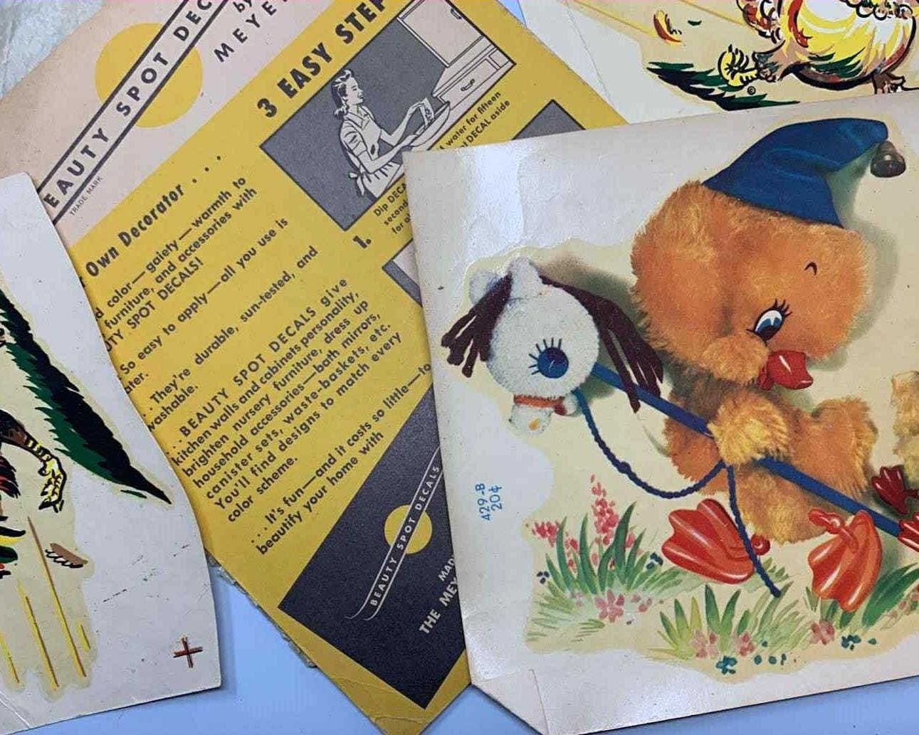 Vintage Meyercord Nursery Decal - Etsy