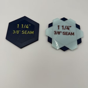 FoldWell™ EPP Kit includes a 1 1/4” Hexagon Glue Press, Flexible Glue Press, and fabric cutting die for fast, accurate EPP hexagons.