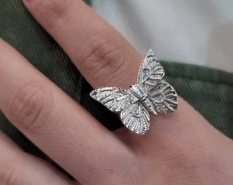 New Beginnings Sterling Silver Butterfly Ring