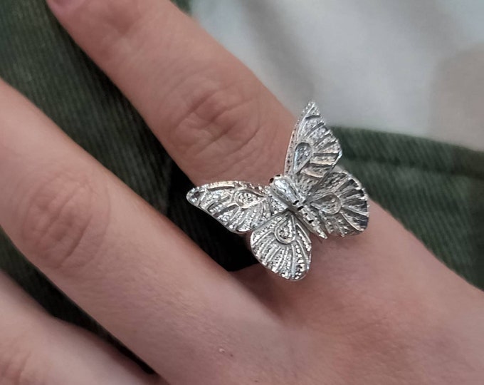 Featured listing image: New Beginnings Sterling Silver Butterfly Ring