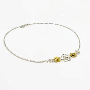 Eternal Spring Flower Necklace and Earrings Set- Two Tone - Etsy