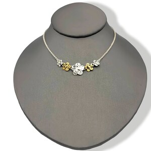 Eternal Spring Flower Necklace and Earrings Set- Two Tone - Etsy