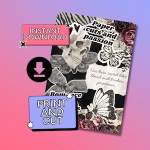 Dark Romance druckbare Kindle-Einlage, Zubehör für Buchliebhaber, Katz und Maus, moralisch grau, Buchliebhaber, Bibliophile, Buchhandlung, Gothic, Bundle