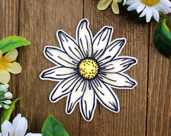 Daisy Sticker | Daisy Decal | Daisy Car Sticker | Daisy Car Decal | Daisy Gift | Daisies Sticker | Daisy Illustration | Wild Daisy Sticker