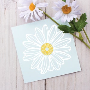 Daisy Vinyl Decal | Daisy Car Decal | Daisy Decal | Daisy Sticker | Daisy Gift | Daisy Car Sticker | Daisy Lover Gift | Cute Daisy Gift