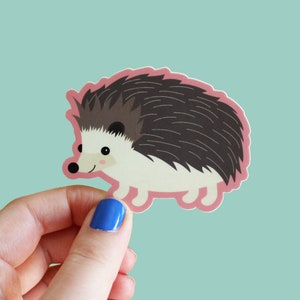 Hedgehog Sticker | Hedgehog Decal | Hedgehog Gift | Hedgehog Lover Gift | Cute Animal Sticker | Hedgehog Illustration | Hedgehog Art