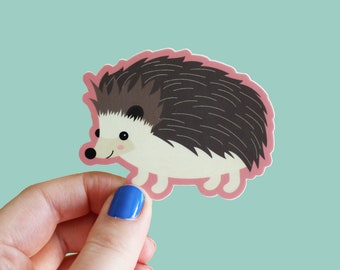 Hedgehog Sticker | Hedgehog Decal | Hedgehog Gift | Hedgehog Lover Gift | Cute Animal Sticker | Hedgehog Illustration | Hedgehog Art