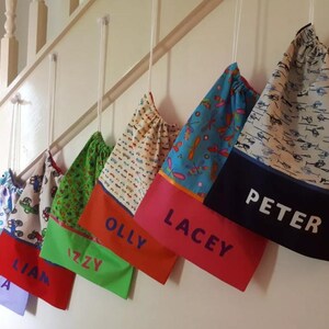 Childrens Library Bag, Handmade, Personalised - Thomas the Tank Engine imagem 7