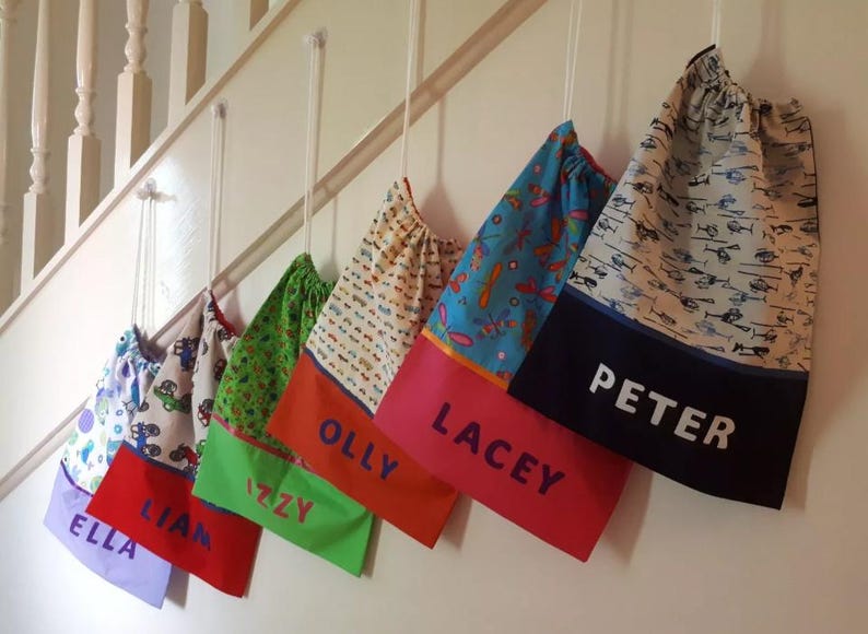 Childrens Library Bag, Handmade, Personalised - Thomas the Tank Engine imagem 7