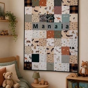Custom Baby Clothes Memory Quilt – Personalised Keepsake Blanket