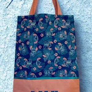 Childrens Library Bag, Handmade, Personalised - Thomas the Tank Engine imagem 3
