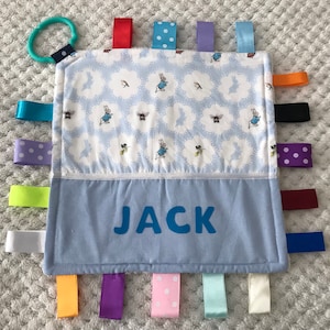 Babies Personalised Security Taggie Blanket/Toy - Peter Rabbit -