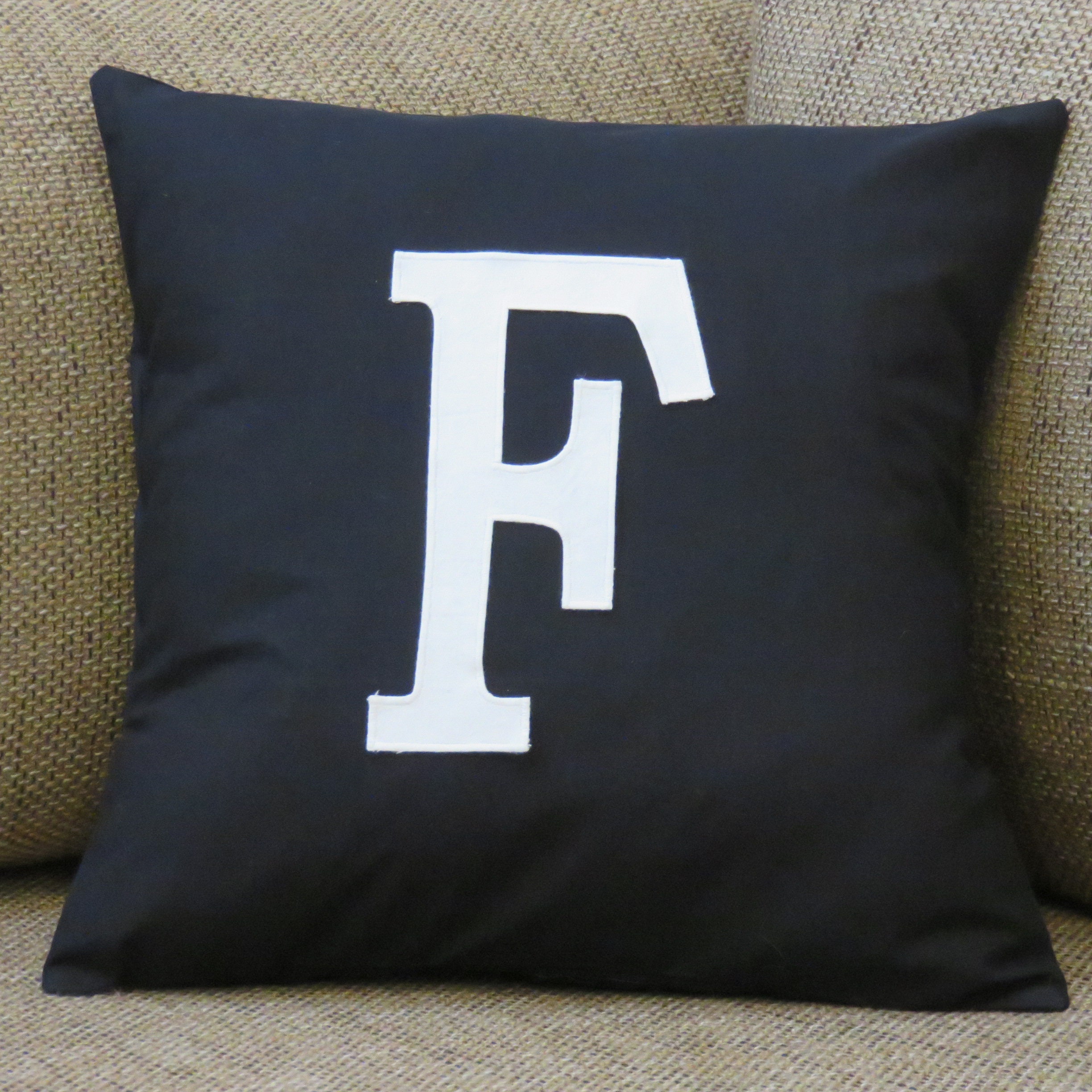 Monogram Initial Cushion Cover Etsy