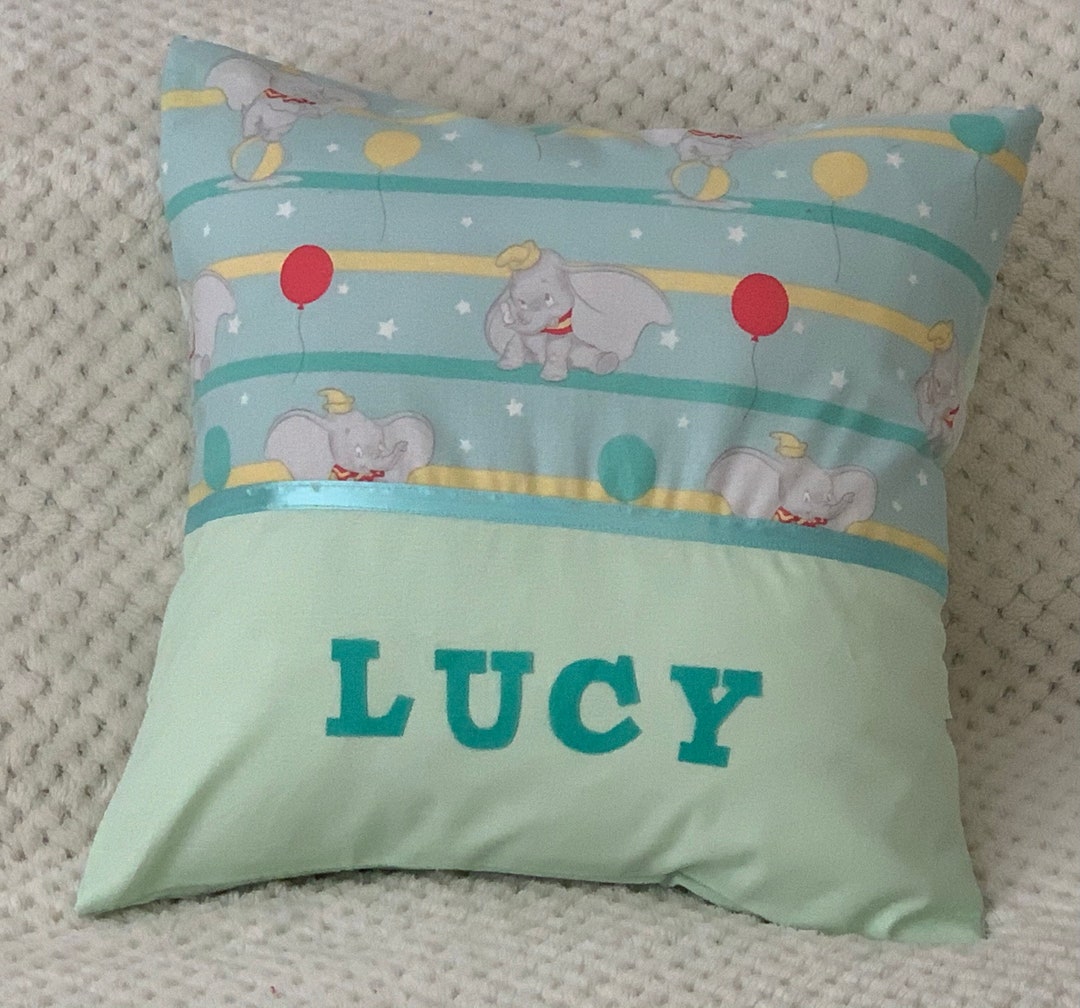 Children's Personalised Character Cushion Cover Dumbo Etsy Australia