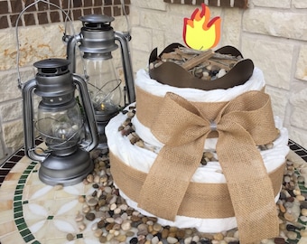 Campfire Diaper Cake