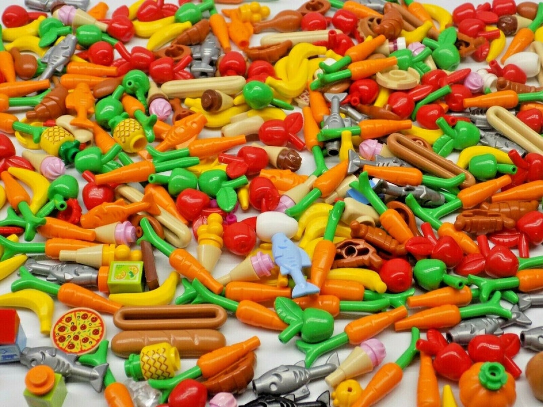 LEGO 50 Piece Minifigs Friends Food Accessories WASHED Etsy