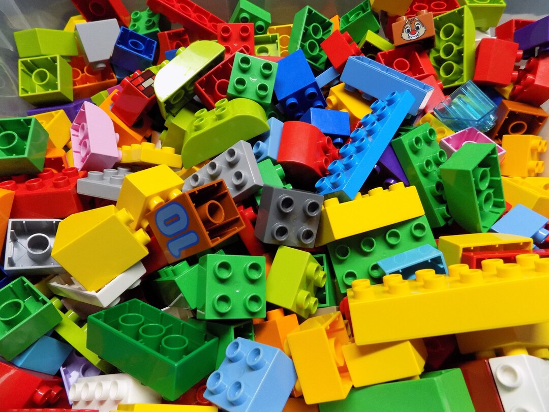 Lego Duplo 100 Piece Building Bricks,blocks Fun Lot - Etsy
