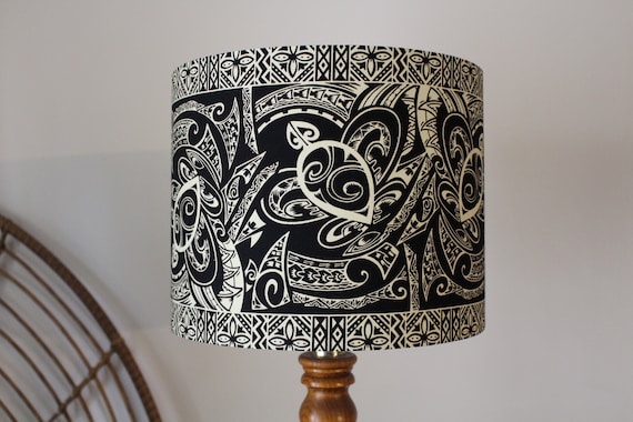 Turtle Honu Samoan Table Lamp Tropical Tribal Tiki Lamp