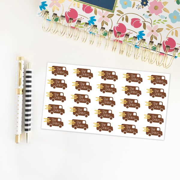 UPS Delivery Truck Stickers for your Life Planner