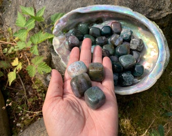 Moss Agate Tumbled Stone