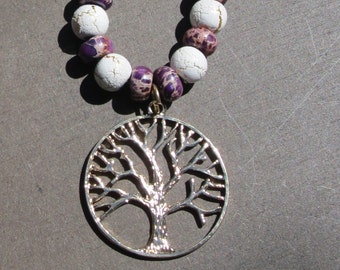 Tree of Life Necklace with Imperial Jasper