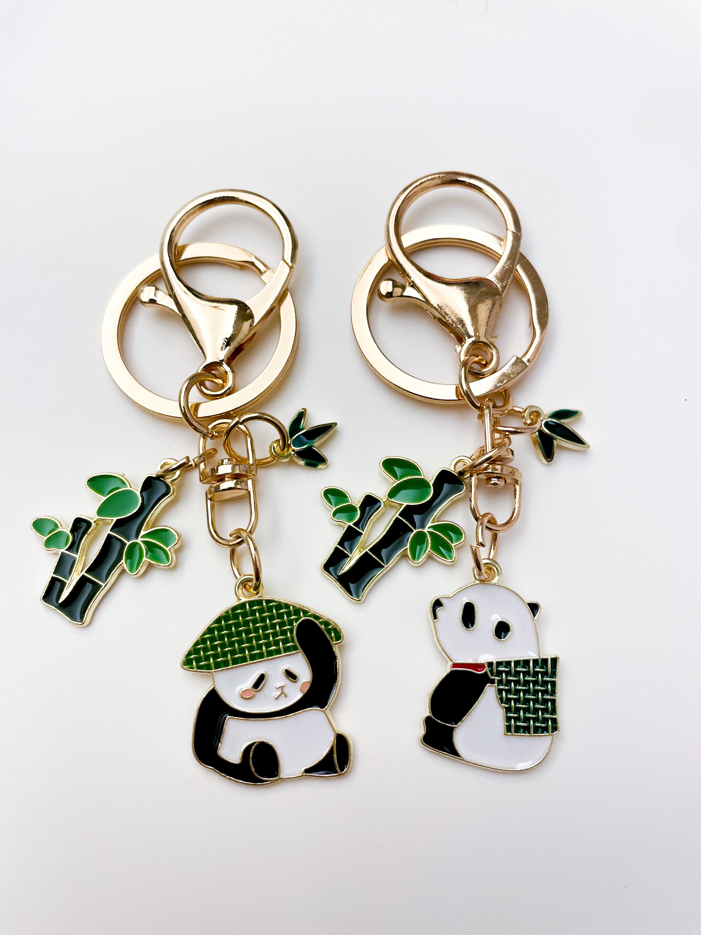 Veemoon 8pcs Panda Keychain Cute Key Chain Charm Keychain Backpack  Keychains Cartoon Animal Keychain Handbag Panda Decorations Key Ring  Backpack