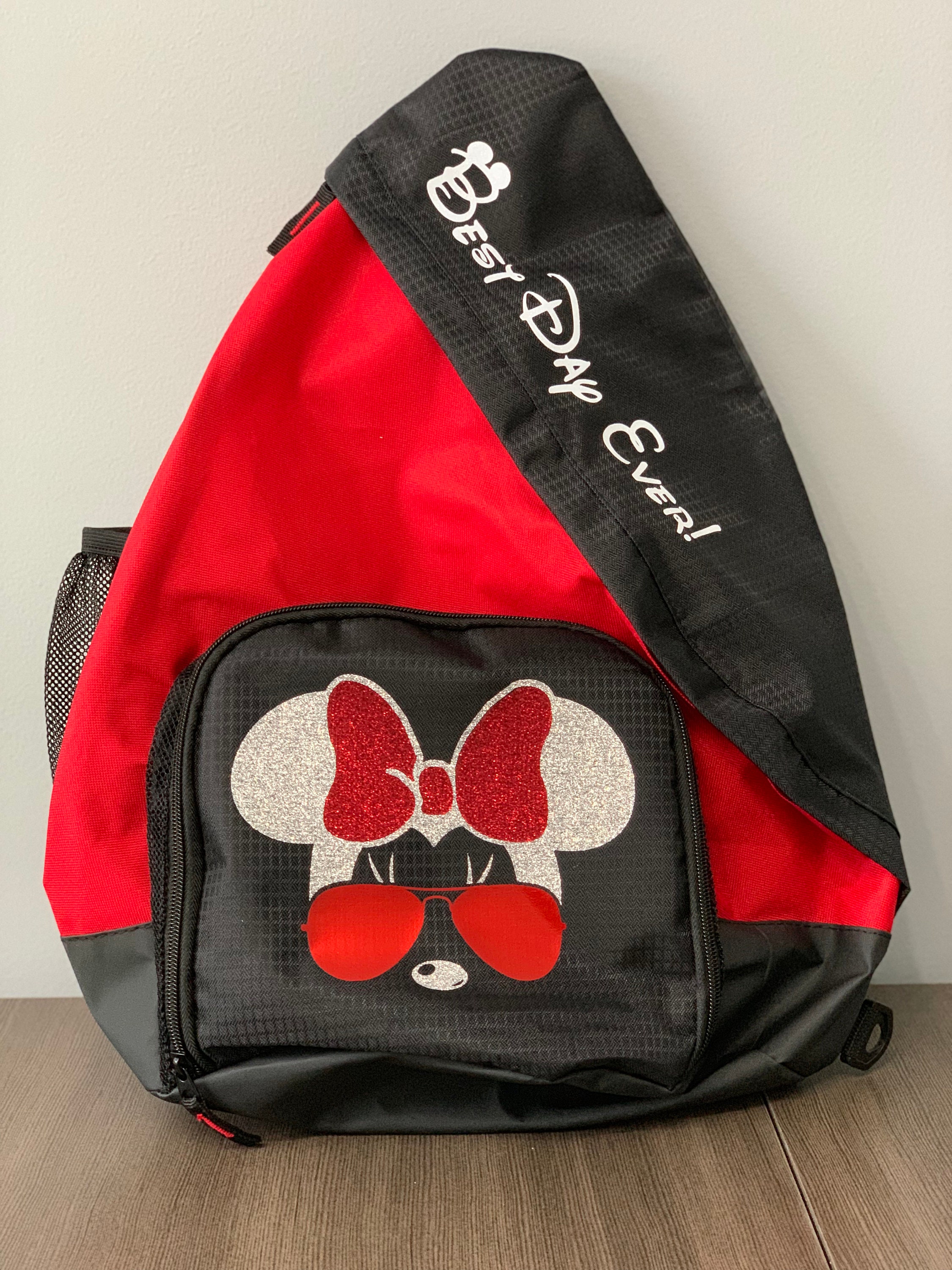 mickey mouse sling backpack
