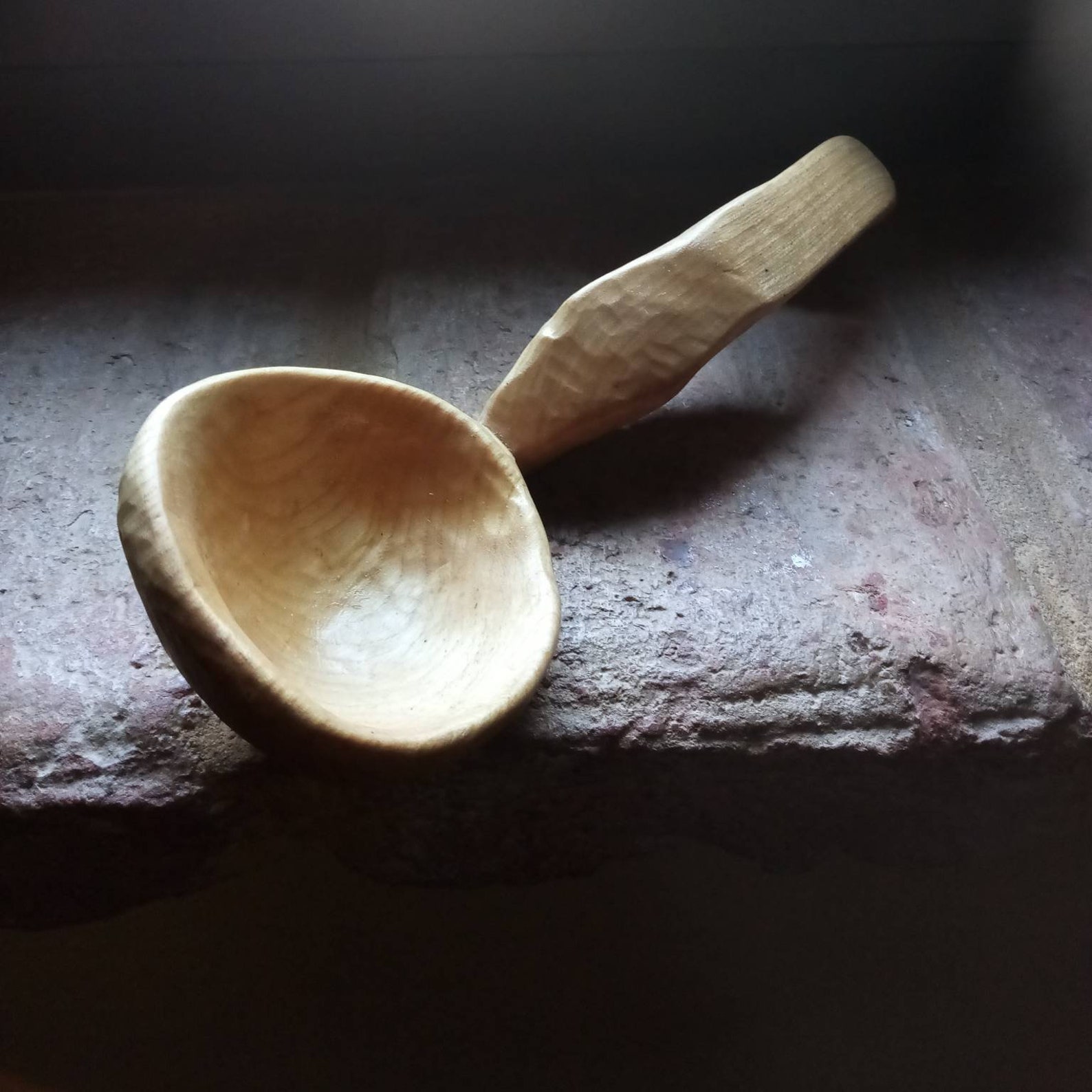 Large wooden ladle Spoon for serving stew and soup Etsy
