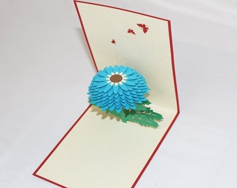A Daisy, Pop Up Card, Birthday Card, Greeting Card, Birthday Pop Up Card, Christmas Card, Get Well Card, Anniversary Card, 222