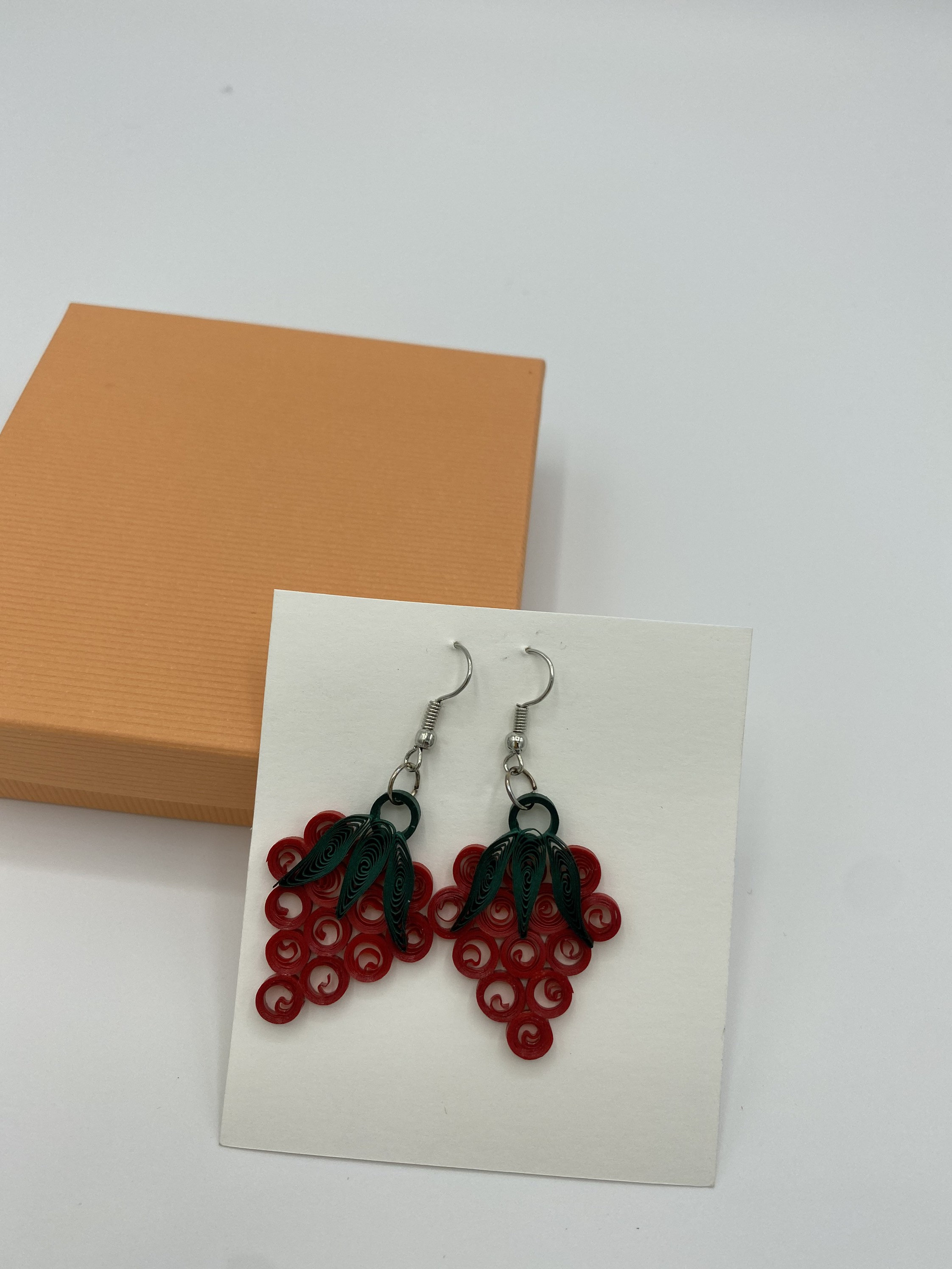Grape Handmade Earrings/Quilling earrings/ paper Etsy