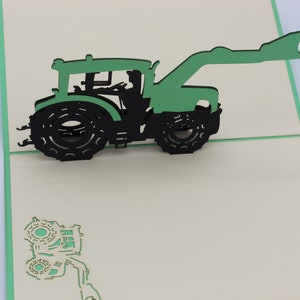 Tractor, Car, Pop Up Card, Birthday Card, Greeting Card, Birthday Pop Up Card, Christmas Card, Get Well Card, Anniversary Card, 392